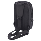 نمای پشت کراس بادی مشکی با بندهای شانه ای قابل تنظیم