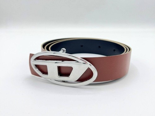 کمربند اسپرت دیزل عسلی با سگک نقره ای