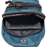 نمای داخلی کیف بادی مشکی - جیب مخفی و حلقه کلید