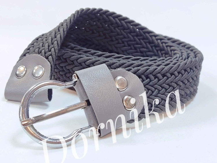 سفارش انلاین کمربند کنفی زبانه دار طوسی