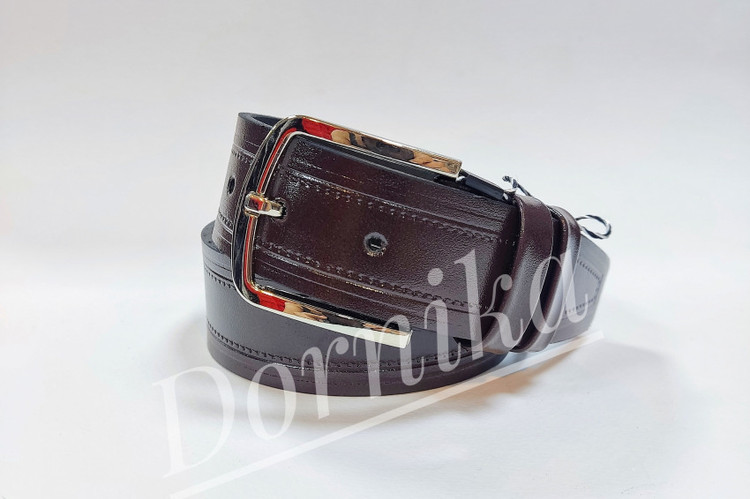 کمربند عرض 4س کلاسیک - قهوه ای