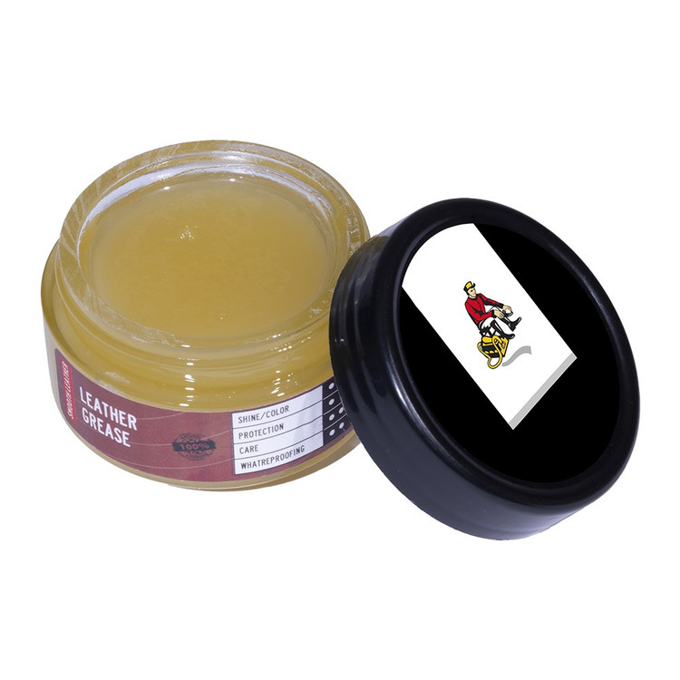 روغن مراقبتی چرم Leather Grease از مواد اولیه تازه و با کیفیت مشخصات شامل درخشندگی، حفاظت، مراقبت و ضدآب بودن