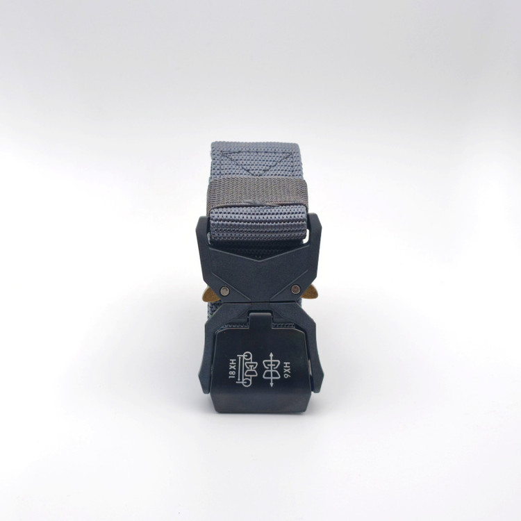 کمربند تاکتیکال مردانه مدل CB MILITARY رنگ طوسی با بند نایلونی مقاوم مناسب فعالیتهای سخت و شهری