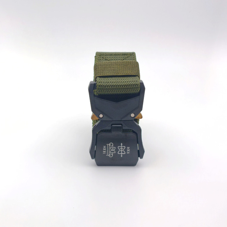 کمربند تاکتیکال مردانه مدل CB MILITARY رنگ سبز مناسب کوهنوردی، طبیعتگردی و استایل ارتشی