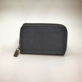 جاکارتی چرمی زیپدار مشکی با طراحی آکاردئونی، مناسب برای استایل رسمی و استفاده روزمره