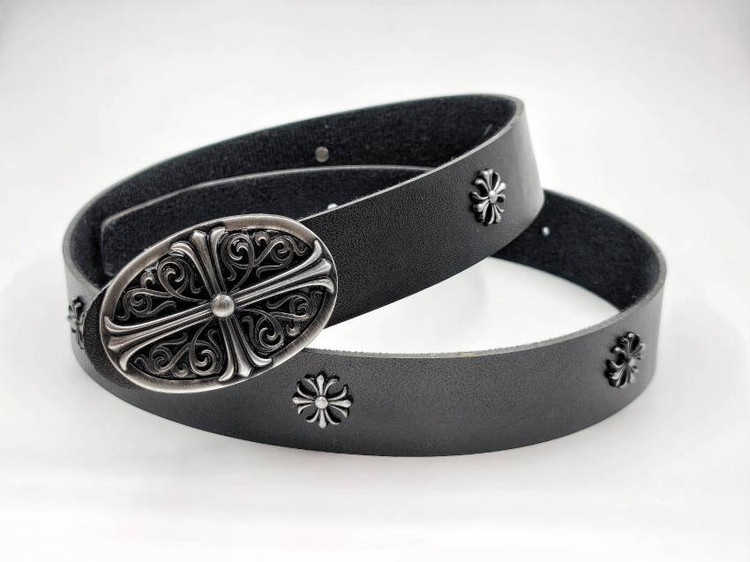 کمربند کروم هارتز با خرج کار نگین دار کروم هارتز