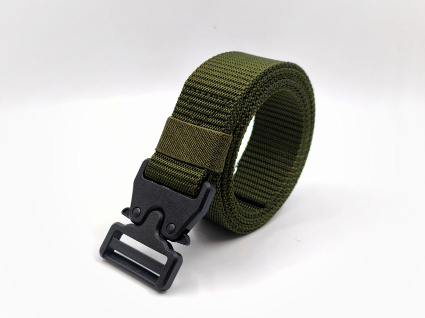 خرید کمربند مردانه تاکتیکال سبز ارتشی - مناسب البسه نظامی